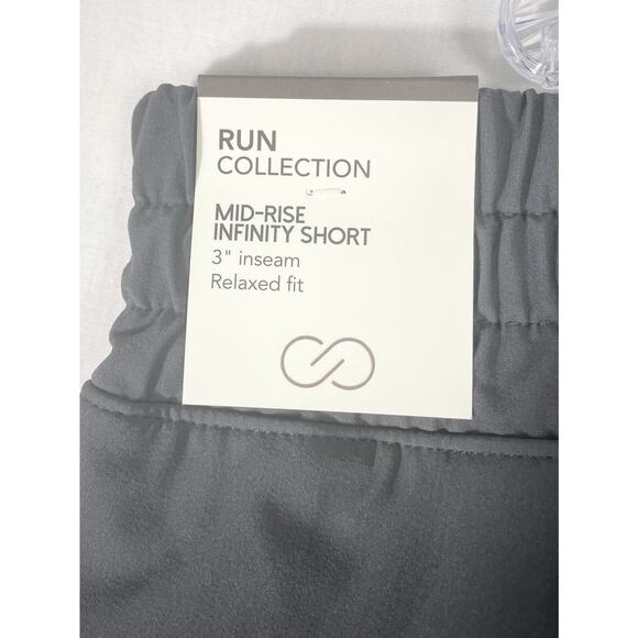 CALIA Infinity Run Shorts Size 1X Carbon Gray Quick Dry Breathable Stretch Lined - Picture 3 of 8